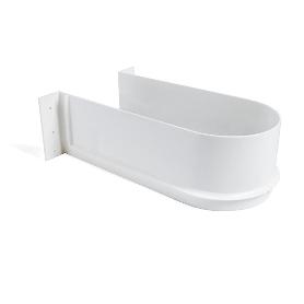 SALVA SIFON BILE PARA BAÑOS PLÁSTICO BLANCO  PARA CAJÓN DE ESPESOR 16MM.