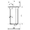 SOPORTE COPAS DOBLE SOCOPA CROMADO  182X279XH.112