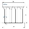 SOPORTE COPAS CUADRUPLE SOCOPA CROMADO  370X279XH.112