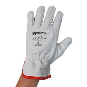 GUANTES TRABAJO PIEL FLOR 7 CON COLGADOR (PAR)