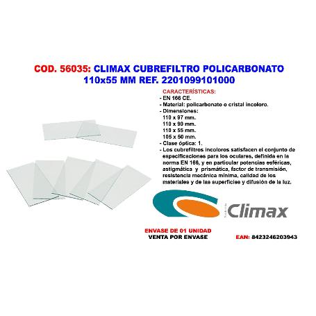 CRISTAL 1000 HORAS 110X55 POLICARBONATO CERTIFICACI¢N CE