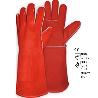 GUANTE SOLDADOR VACUNO ROJO 40CM T-9 (CAJA 5)