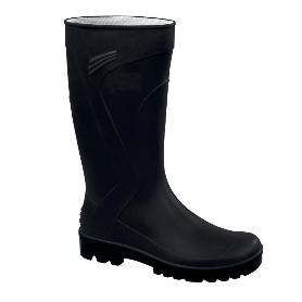 BOTA  PVC CAÑA ALTA NEGRA TALLA 39-46 T/CALZADO NUMERO 39