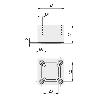 PATA PLÁSTICO URIA 45X45 H30 RAL9006