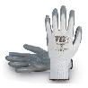 GUANTE POLIESTER BLANCO PALMA NITRILO GRIS 700GP TOUCH TALLA 7-10 T/GUANTE TALLA S-7