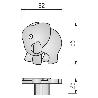 POMO PLÁSTICO ELEFANT. ELEGIR ACABADO. ACABADO BLANCO