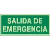 SEÑAL 1020 PLAST.297X148 SAL.EMERG LUM SALIDA DE EMERGENCIA (LETRA)