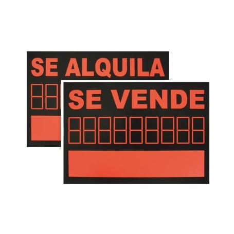 SEÑAL ADHESIVA SE ALQUILA  350-500 PVC