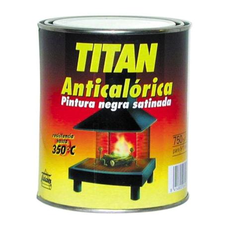 PINTURA ANTICALORICA NEGRA TITAN 750ML