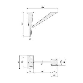 PATA METALICA YANINA H150 CROMO