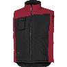CHALECO ACOLCHADO FIDJI TALLA S-XXL ROPA BICOLOR NEGRO ROJO TALLA S
