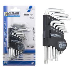 JUEGO LLAVES TORX L 9 PIEZAS INVIOLABLE