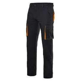 PANTALON STRETCH MULTIBOLSILLO BICOLOR TALLA EUROPEA TALLA 46 ROPA BICOLOR NEGRO NARANJA