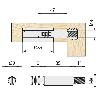 TIRANTE M8X58 GALVANIZADO PARA EXCÉNTRICA EX35