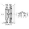 BISAGRA INVISIBLE KUBI7 K7200 NIQUEL SATINADO  REVERSIBLE. 200KGS/2BIS. 230X80MM.