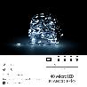 GUIRNALDA LUCES NAVIDAD MICROLED 40 LEDS COLOR BLANCO FRIO. LUZ NAVIDAD INTERIORES IP20 A PILAS (2 CR2032 INCLUIDAS