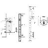 CERRADURA EMB.BULONES TESA R100BR566C C/REDONDO, PINTADA CROMO, ESC/ABIERTO