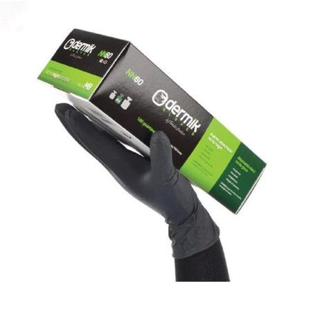 GUANTE DESECHABLE NN60 NITRILO NEGRO SIN POLVO DISPENSADOR 100UNDS TALLA S-XL T/GUANTE TALLA M-8 (CAJA 100)