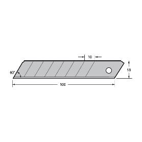 CUCHILLA P/CUTTER 18MM (50UND) TAJIMA MOD.LCB-50