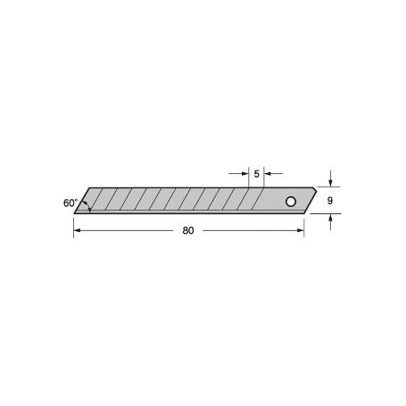 CUCHILLA P/CUTTER 9MM (10UND) TAJIMA MOD.LCB-30