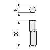 CAJA 5 PUNTAS 1/4 TORSION T SW6-50 AZL