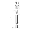 CAJA 5 PUNTAS 1/4 TORSION T PH3-50 AZL