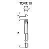 CAJA DE 5 PUNTAS ATORNILLAR MANGO 1/4 TORSION UV AMARILLA WIHA TORX 50MM PUNTA ATORNILL TX25