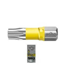 CAJA DE 5 PUNTAS ATORNILLAR MANGO 1/4 TORSION UV AMARILLA WIHA TORX 25MM PUNTA ATORNILL TX40