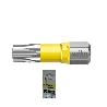 CAJA DE 5 PUNTAS ATORNILLAR MANGO 1/4 TORSION UV AMARILLA WIHA TORX 25MM PUNTA ATORNILL TX40