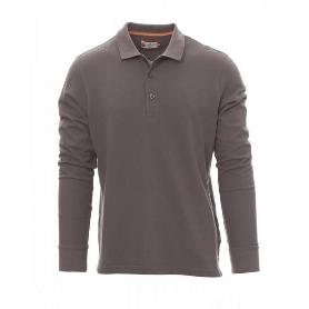 POLO PIQUE MANGA LARGA CUELLO CANALÉ VARIOS COLORES TALLA S-XXL TALLA XL COLOR ROPA GRIS CLARO