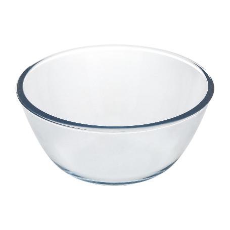 BOL DE CRISTAL, IDEAL PARA MEZCLAS. 2.5 LITROS. LIBRE BPA, CRISTAL DE BOROSILICATO.ENSALADAS, POSTRES, COCINA, RESP