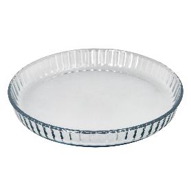 MOLDE RIZADO HORNO CRISTAL BOROSILICATO Ø 28 CM. IDEAL POSTRES, COCINA, RESPOSTERIA, TARTAS, QUICHE, LIBRE BPA