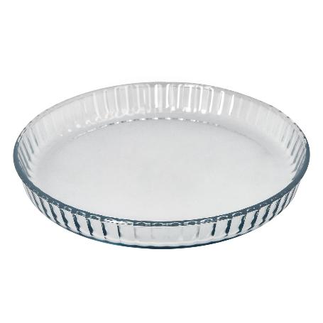 MOLDE RIZADO HORNO CRISTAL BOROSILICATO Ø 28 CM. IDEAL POSTRES, COCINA, RESPOSTERIA, TARTAS, QUICHE, LIBRE BPA