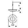 DESLIZANTE PTFE Ø25 GRIS C/CLAVO(8U)