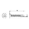 TORNILLO BROCA ROSCA CHAPA CABEZA PLANA DIN 7504-P ZINCADO LARG.R/CHAPA 16MM Ø ROSCA CHAPA 3.5MM (CAJA 1000)