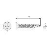 TORNILLO BROCA ROSCA CHAPA CABEZA PLANA DIN 7504-P ZINCADO LARG.R/CHAPA 25MM Ø ROSCA CHAPA 5.5MM (CAJA 500)