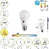 BOMBILLA LED ESFERA CON SENSOR CREPUSCULAR. ROSCA E27. 10.5 WATT. EQUIVALE A 90 WATT. 1055 LUMENES. LUZ CALIDA 3000