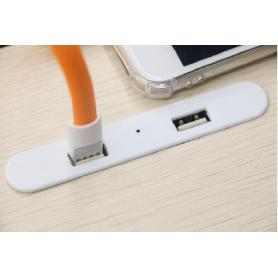 MODULO CONEXION KALOA 2XUSB-A BLANCO CON ENCHUFE PARED Y DRIVER INCLUIDO.