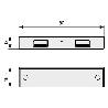 MODULO CONEXION KALOA 2XUSB-A BLANCO CON ENCHUFE PARED Y DRIVER INCLUIDO.