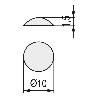 LAGRIMA ADHESIVA GOMA EVA 10X1,5 TRANSPARENTE (50U)