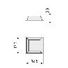 LAGRIMA ADHESIVA GOMA EVA C12,5X5,8 TRANSPARENTE (40U)