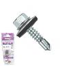 BLISTER TORNILLO BROCA CABEZA HEXAGONAL DIN 7504-K CON ARANDELA P-16 CINCADO LARGO 19MM Ø ROSCA CHAPA 4.8MM