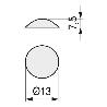 LAGRIMA ADHESIVA GOMA EVA 13X7,5 TRANSPARENTE (40U)