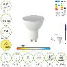 BOMBILLA LED DICROICA ROSCA GU10. 5 WATT. EQUIVALE A 30 WATT. 500 LUMENES. LUZ CÁLIDA (2700º K)