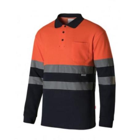 POLO ALTA VISIBILIDAD BICOLOR 55% ALGODON VARIOS COLORES TALLA S-XXL TALLA M ALTA VISIBILID NRNJA NARINO