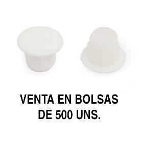 TAPA MINA AG.8MM BLANCO (500U)