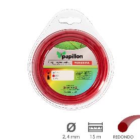 HILO NYLON DESBROZADORAS REDONDO PROFESIONAL Ø 2,4 MM. ROLLO 15 METROS. HILO NYLON CORTE DESBROZADORES HIERBA, JARD