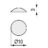 LAGRIMA ADHESIVA GOMA EVA 10X3 TRANSPARENTE (1.000U)