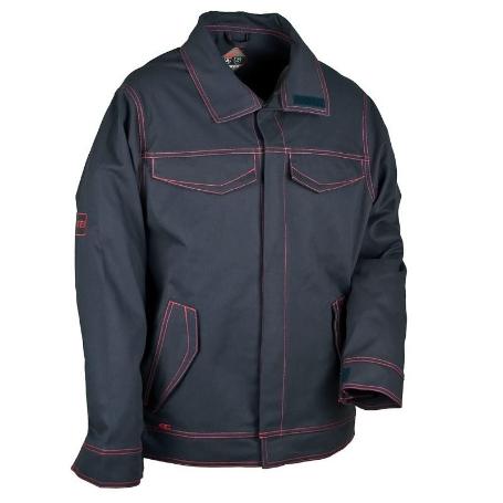 CHAQUETA SOLDADOR 100% ALGODON CON TRATATAMIENTO ANTILLAMA COFRA FLAMETEC TALLAS 52-60 TALLA EUROPEA TALLA 58