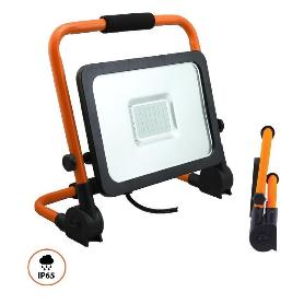 FOCO 56 LED PORTATIL C/CABLE 50W 5000LUM LUZ BLANCA 6000K-6500K. ANGULO LUMINICO 120º